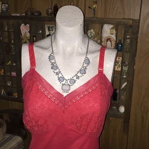 Vintage Coral Slip Size L